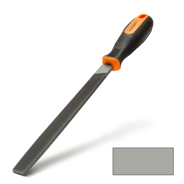 Precíziós reszelő fémhez - lapos, kétszeres vágású - közepes durvaságú    Handy 10609