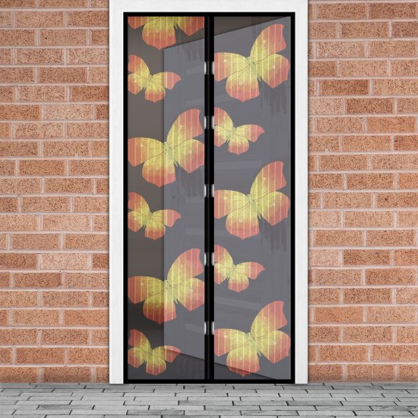 Szúnyogháló függöny ajtóra - mágneses - 100 x 210 cm - pillangós    Garden of Eden 11398C