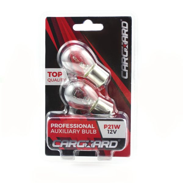 Autós féklámpa izzó - BAA105 BA12S-P21W - 12V - 2 db / bliszter    Carguard 50804