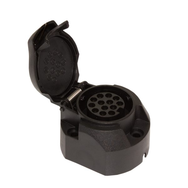 Utánfutó csatlakozó aljzat - 13 pólusú - 12V    Carguard 54942