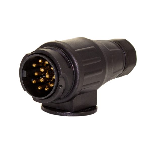 Utánfutó csatlakozó dugó - 13 pólusú - 12V    Carguard 54943