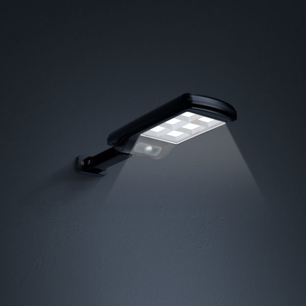 Mozgásérzékelős szolár reflektor - fali - 6 LED    Phenom 55290