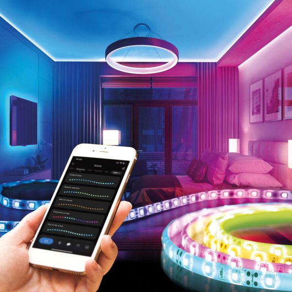 RGB SMD okos LED szalag - 30 LED / m - 2 x 5 m / csomag    Phenom 55860
