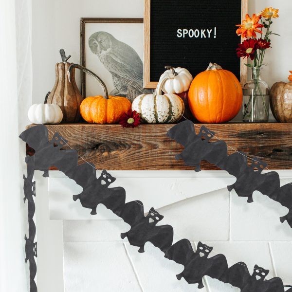 Halloween-i papír girland - denevér - 3 m    Family 56509B