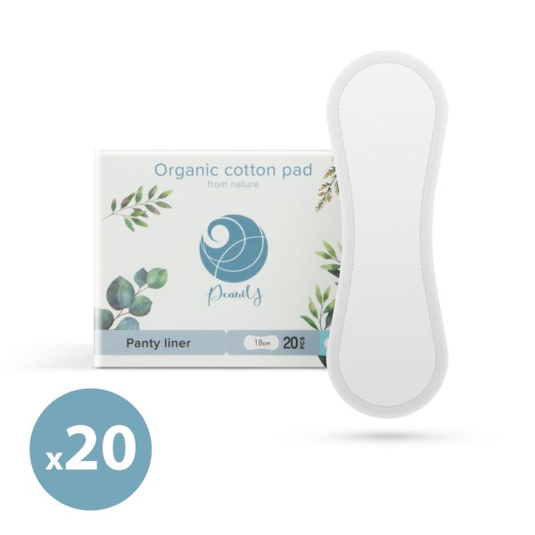Organikus pamut egészségügyi betét - mini - 20 db / csomag    Pearly 56984B