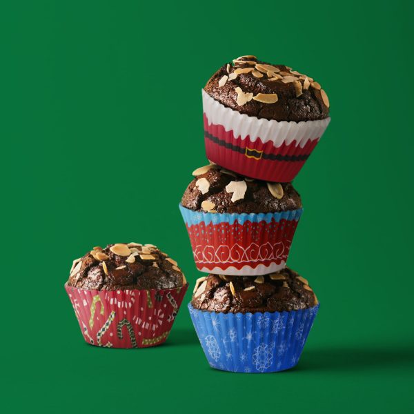 Muffin papír szett - karácsonyi - 100 db / csomag    Family 57168Z