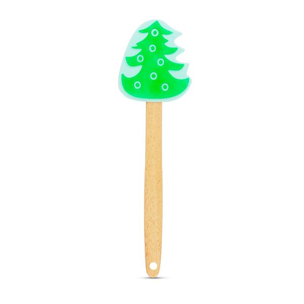 Szilikon spatula - karácsonyfa - 29 x 7,6 cm    Family 57527A