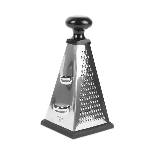 Konyhai négyoldalú reszelő - 23 x 11 x 11 cm - fekete    Family 57529BK