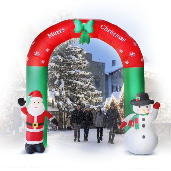 Felfújható karácsonyi kapu - 240 cm - IP44 - 9 LED - hálózati    Family 58060K