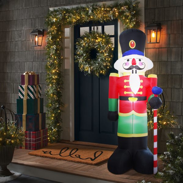 Felfújható karácsonyi diótörő - 240 cm - IP44 - 9 LED - hálózati    Family 58060L