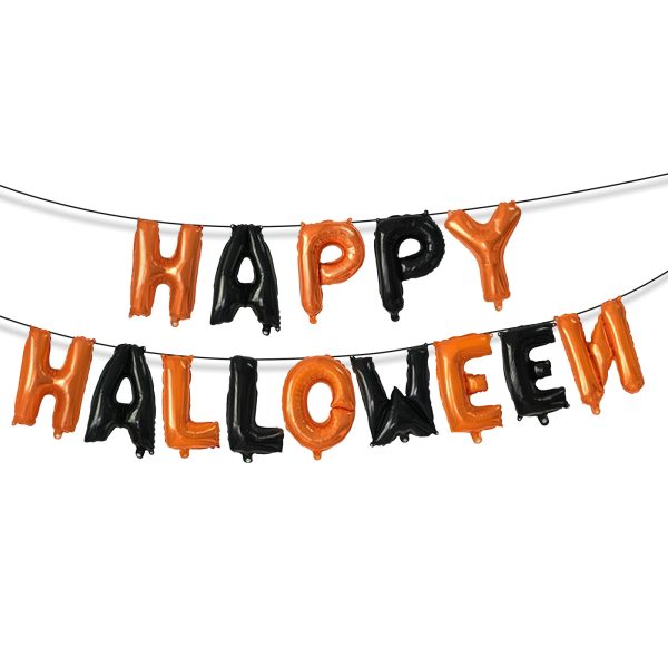 Halloween-i lufi szett - "Happy Halloween" felirat - rögzítő szalaggal    Family 58142