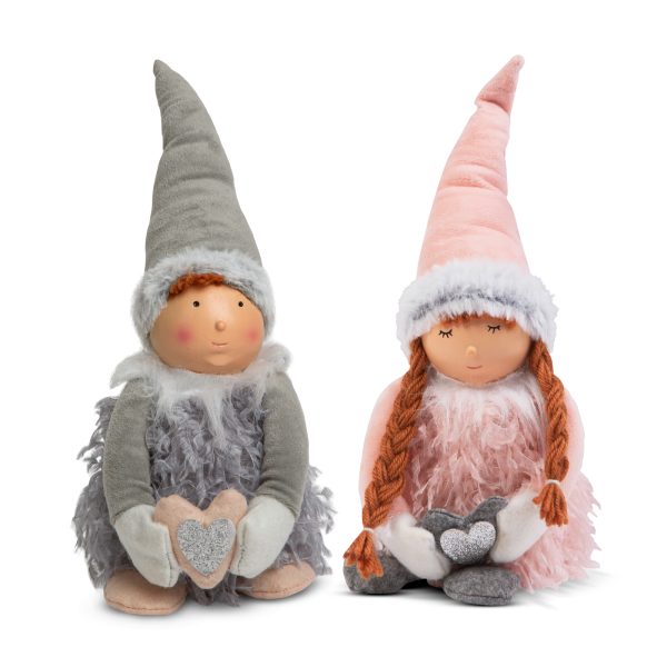 Karácsonyi baba - fiú / lány - 38 cm - 2 féle    Family 58360