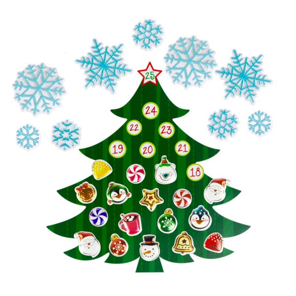 Karácsonyi öntapadós falmatrica - adventi kalendárium    Family 58635A