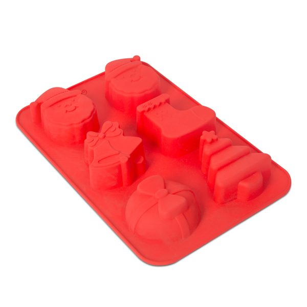 Szilikon sütőforma - karácsonyi - 25,5 x 16,5 x 3 cm    Family 58768