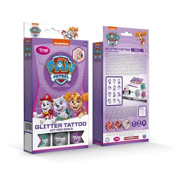 Paw Patrol lányos csillámtetoválás szett    Tytoo TY50210