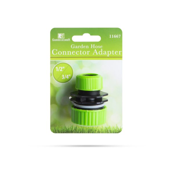 Tömlőcsatlakozó adapter - 1/2" - 3/4" - műanyag - zöld/fekete    Garden of Eden 11667 - Image 2