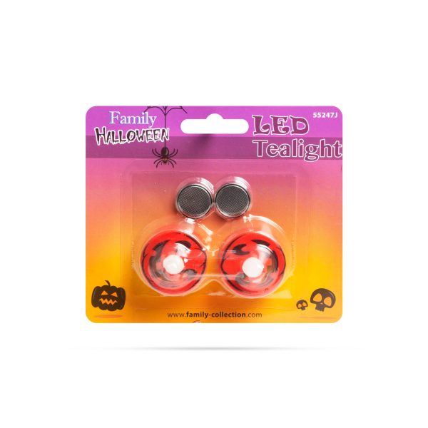 LED teamécses - tök - 2 db / csomag    Family 55247J - Image 2