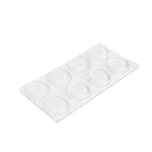 Ajtóütköző szett - öntapadós, átlátszó - 18 mm - 8 db / csomag    Family 56192 - Image 2