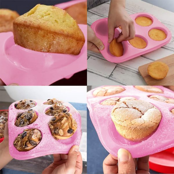 Szilikon muffinsütő-forma - 6 adagos    Family 57280PK - Image 2