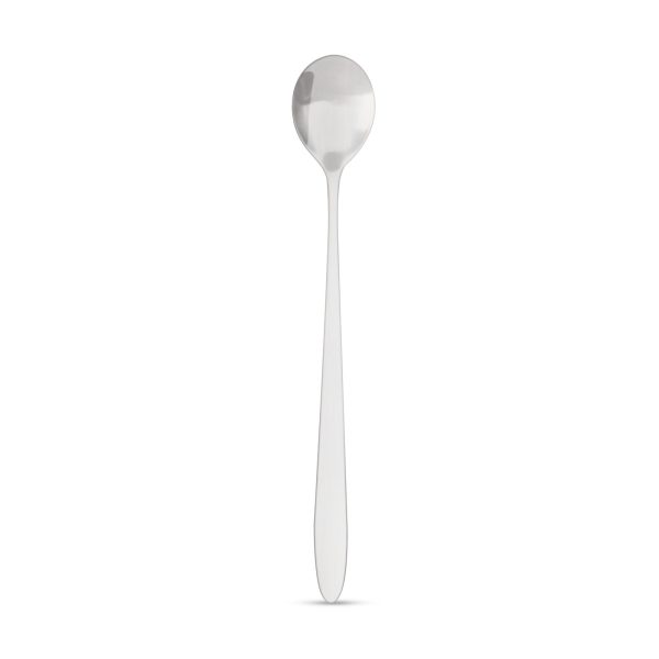 Rozsdamentes acél kávéskanál / latte macchiato kanál - 186 x 30 mm - 6 db / csomag    Family 57578 - Image 2