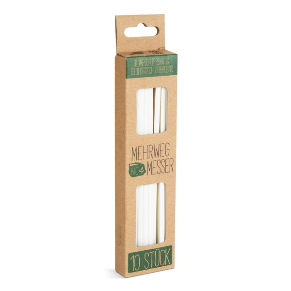 Többször használatos bioműanyag kés készlet - 10 db / csomag     57591A - Image 2