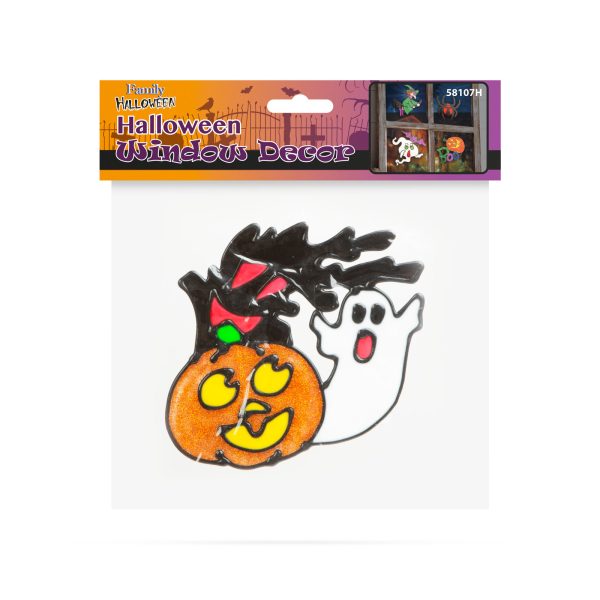 Halloween-i ablakdekor - tök és szellem    Family 58107H - Image 2