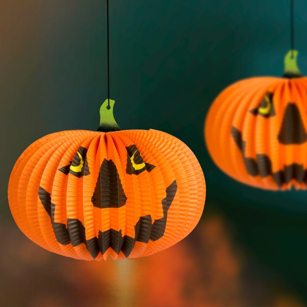 Halloween-i tökös lampion - akasztható - 26 cm    Family 58137C - Image 2