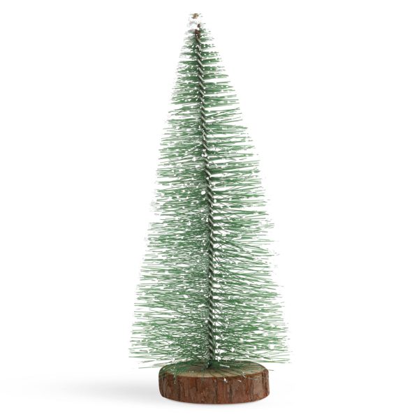 Mini dekor műfenyő - 30 cm - havas, zöld    Family 58269C - Image 2