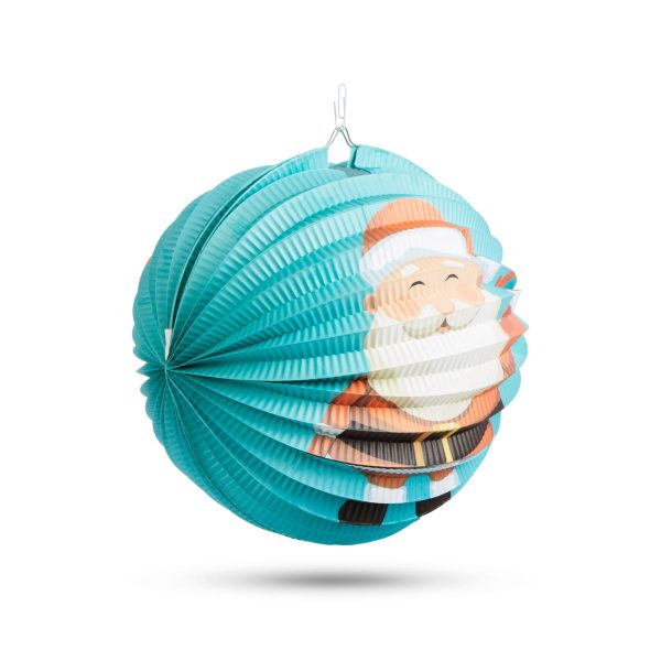 Karácsonyi lampion - Mikulás mintával - 25 cm    Family 58765A - Image 2