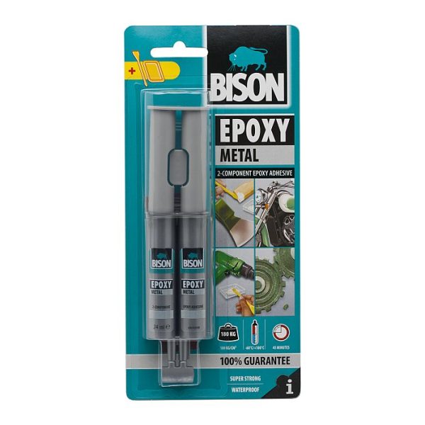 Fémszínű kétkomponensű epoxi ragasztó    Bison B05442 - Image 2