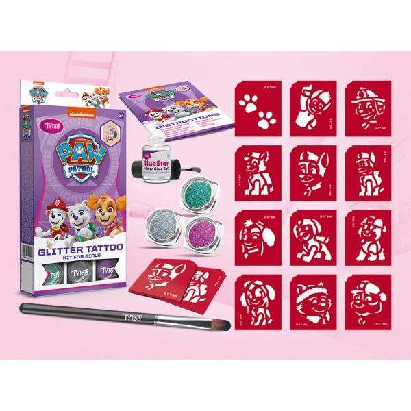 Paw Patrol lányos csillámtetoválás szett    Tytoo TY50210 - Image 2