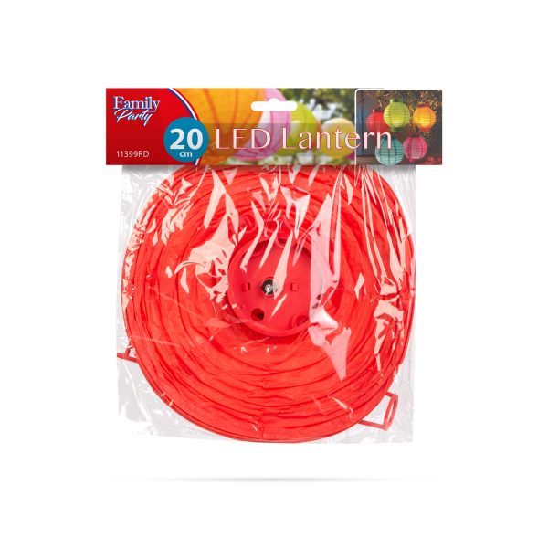 LED-es lampion - 1 LED - piros - 2 x AAA    Family 11399RD - Image 3