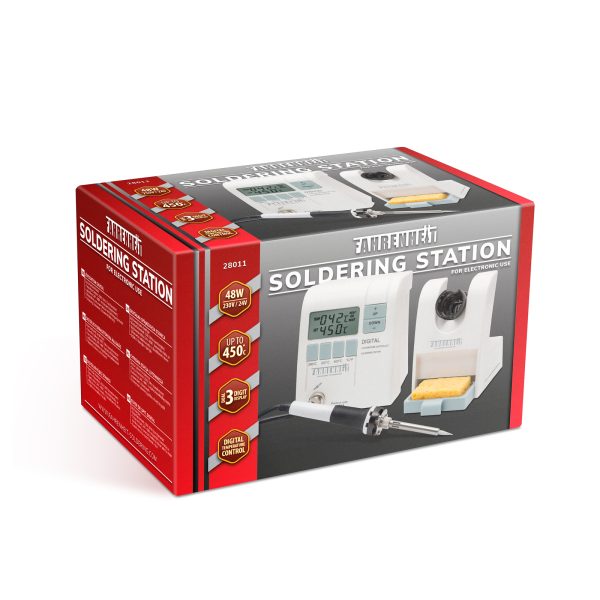 Digitális forrasztóállomás - 230V • 48W - 150 - 450°C    Fahrenheit 28011 - Image 3