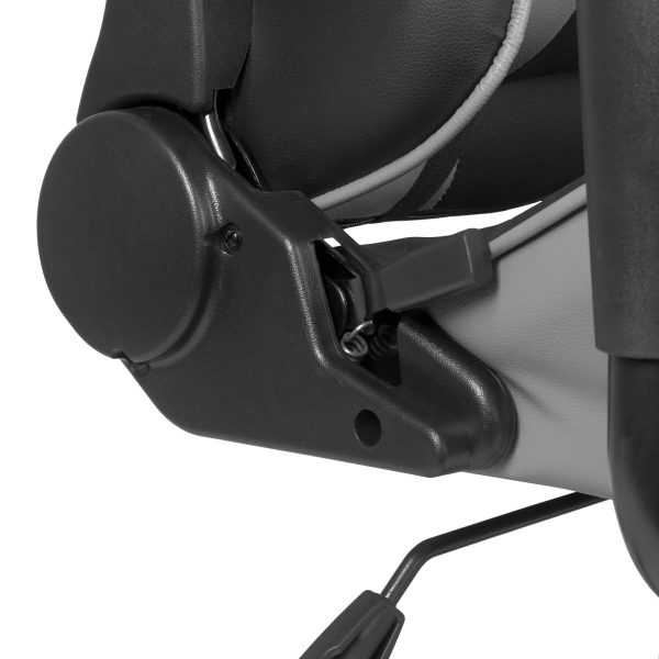 Gamer szék - derékpárnával, fejpárnával - szürke    BeMaDa BMD1106GY - Image 3