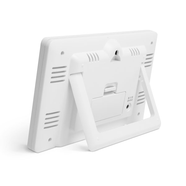 Digitális hőmérő és ébresztőóra - kültéri / beltéri - USB-s, elemes - fehér    Bewello BW2070 - Image 3