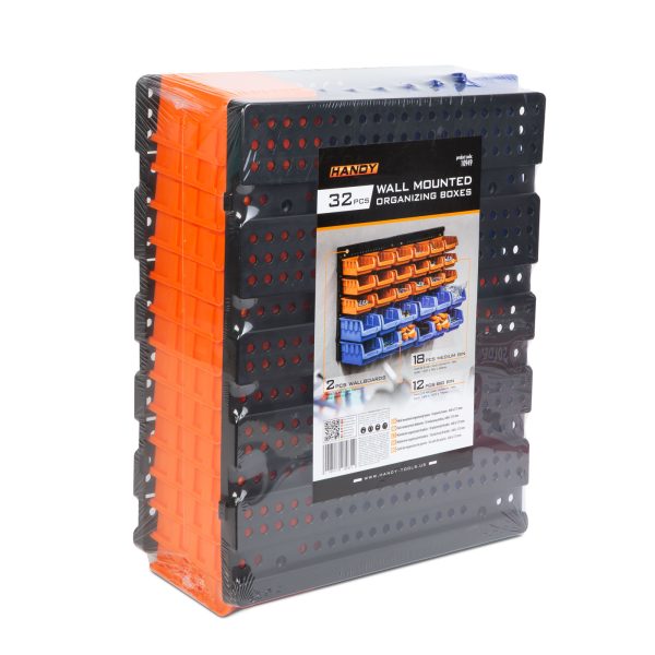 Fali rendszerező dobozok - 30 műanyag doboz - 640 x 375 x 175 mm    Handy 10949 - Image 4