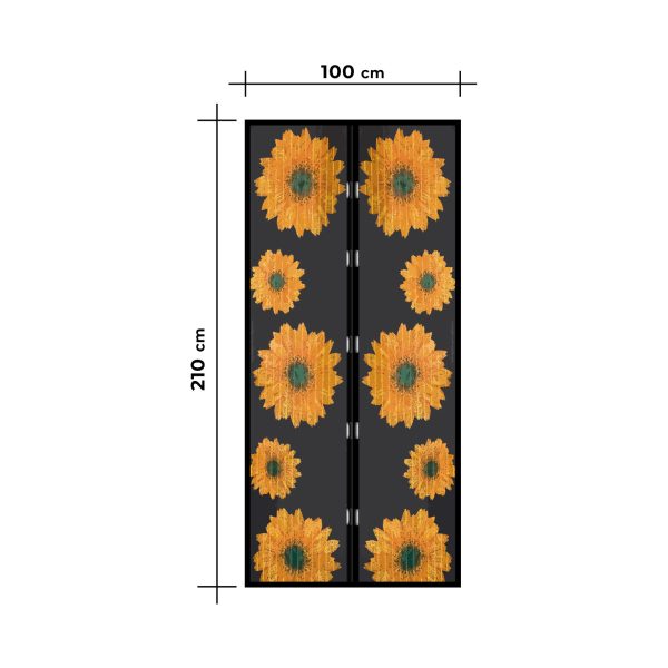 Szúnyogháló függöny ajtóra - mágneses - 100 x 210 cm - napraforgós    Garden of Eden 11398A - Image 4