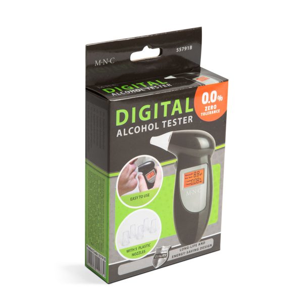 Digitális alkoholszonda kijelzővel - kulcskarikával és 5 fúvókával    MNC 55791B - Image 4