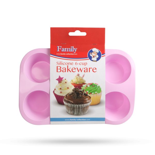 Szilikon muffinsütő-forma - 6 adagos    Family 57280PK - Image 4