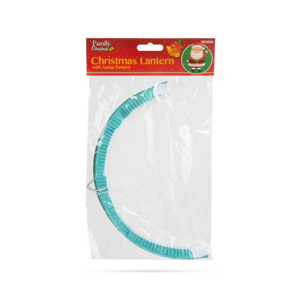Karácsonyi lampion - Mikulás mintával - 25 cm    Family 58765A - Image 4