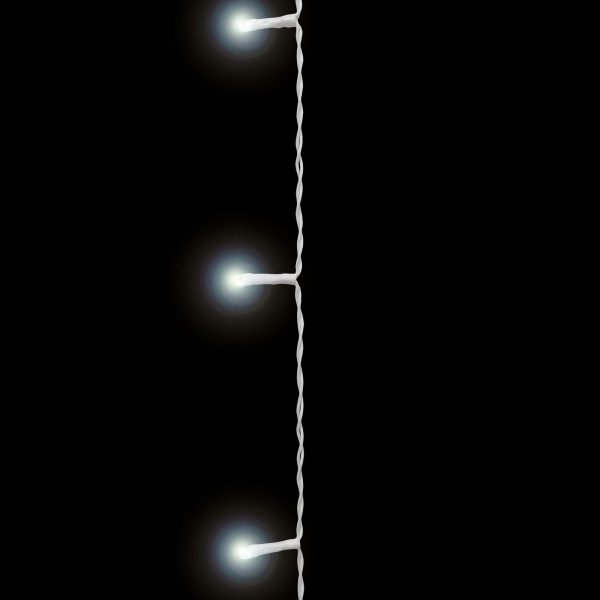 Fényfüggöny - 100 db LED - hidegfehér - hálózati - IP44 - 2,2 m - 8 program    Family 58902B - Image 4