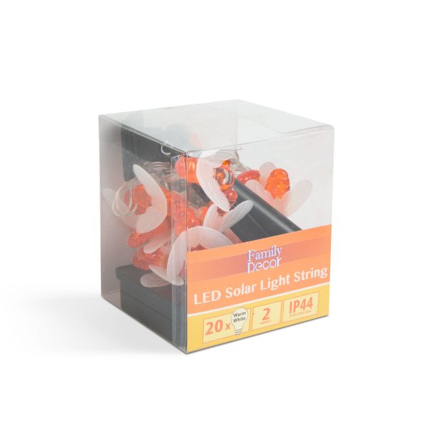 LED szolár fényfüzér - méhecske - 2,3 m - 20 LED - melegfehér    Family 58220 - Image 5