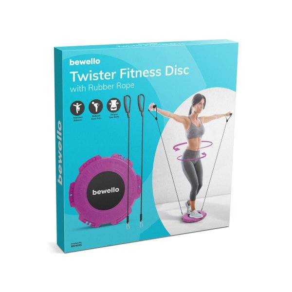 Twister fitnesz korong - gumi kötéllel - 29 cm    Bewello BW4005 - Image 5