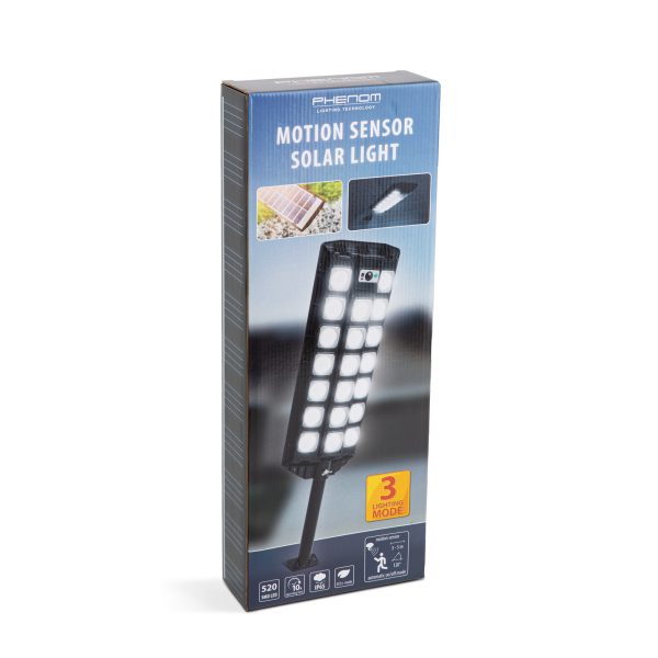 Szolár fali reflektor - 520 SMD LED - 3000 lm - 20W - 4500 mAh - IP65    Garden of Eden 55291B - Image 6