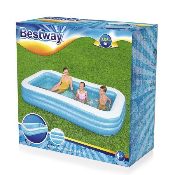 Felfújható medence - 305 x 183 x 56 cm - 1161 liter    Bestway 56418 - Image 6