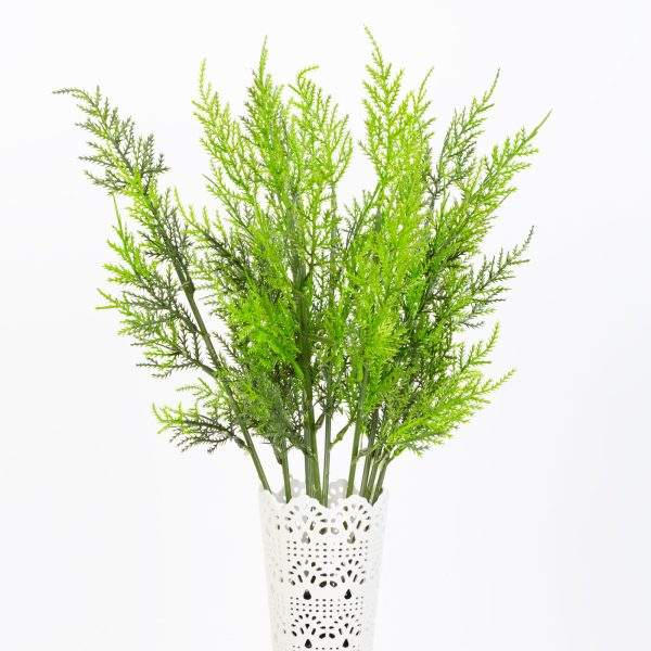 Műnövény dekoráció - leszúrható - zöld - 9 x 45 cm    Vog und Arths 11848