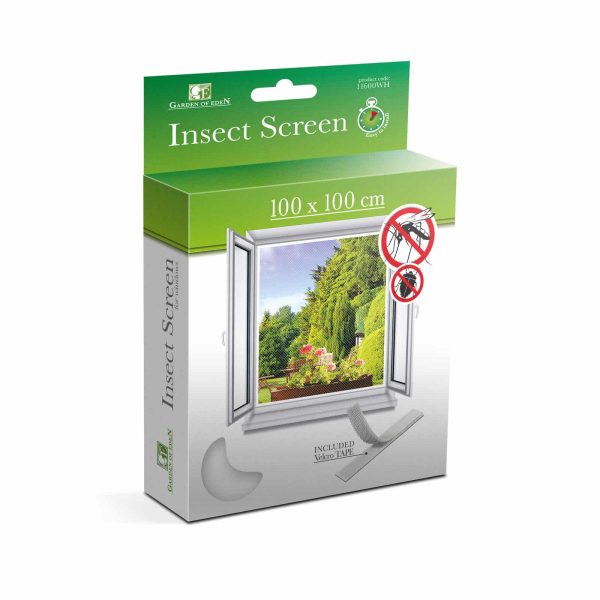 Szúnyogháló ablakra - 100 x 100 cm - fehér    Garden of Eden T11600WH-PCS