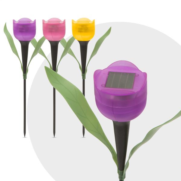 LED-es szolár tulipánlámpa    Garden of Eden 11703 - Image 2