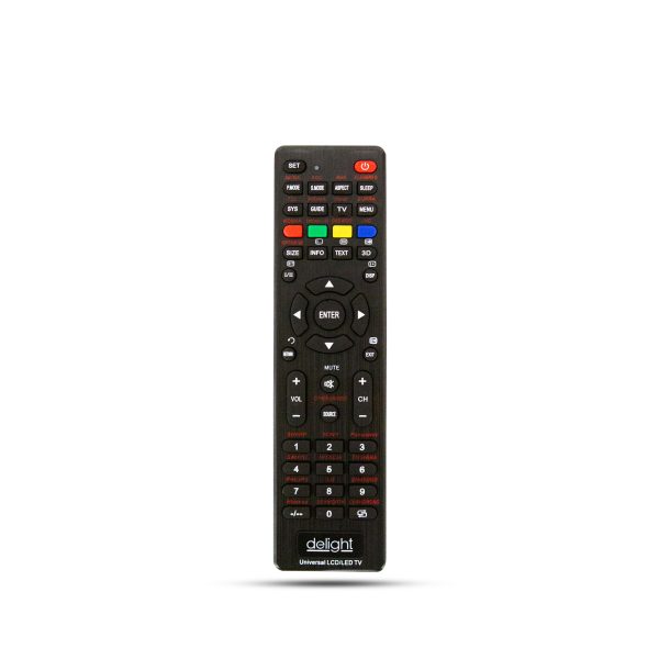 Univerzális TV távirányító - 250+ típushoz - fekete - 2 x AAA    Delight 39680 - Image 2