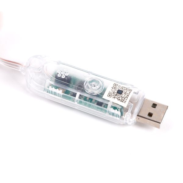 Smart fényfüzér - USB - 33 db RGBIC LED - 5 m - Bluetooth + zene mód - IP65    Phenom 58382D - Image 3